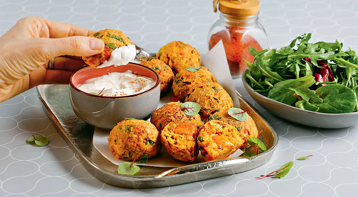 Нутовые шарики с сыром