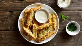 Хрустящие кабачки во фритюре