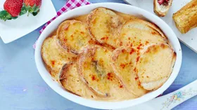 Гренки с топленым сыром