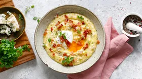 Полента с молочной продукцией