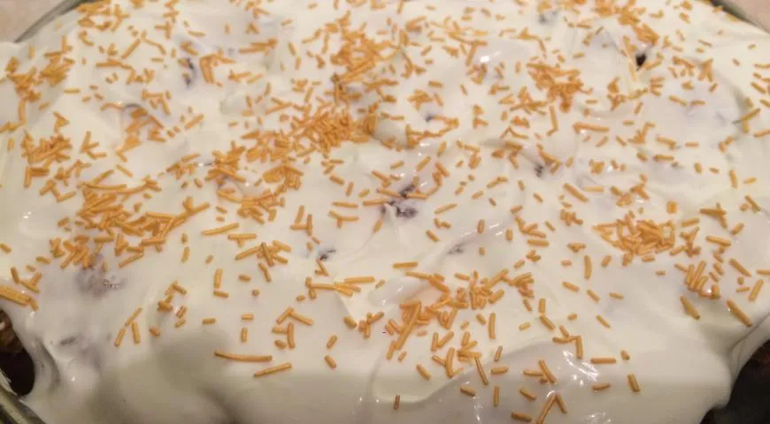Ореховый торт на вареных желтках