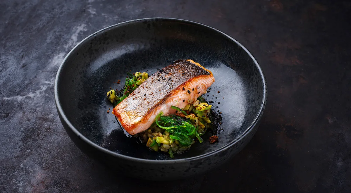 Лосось с хрустящей корочкой