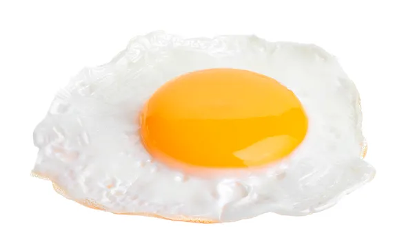 Яичница-глазунья для завтрака