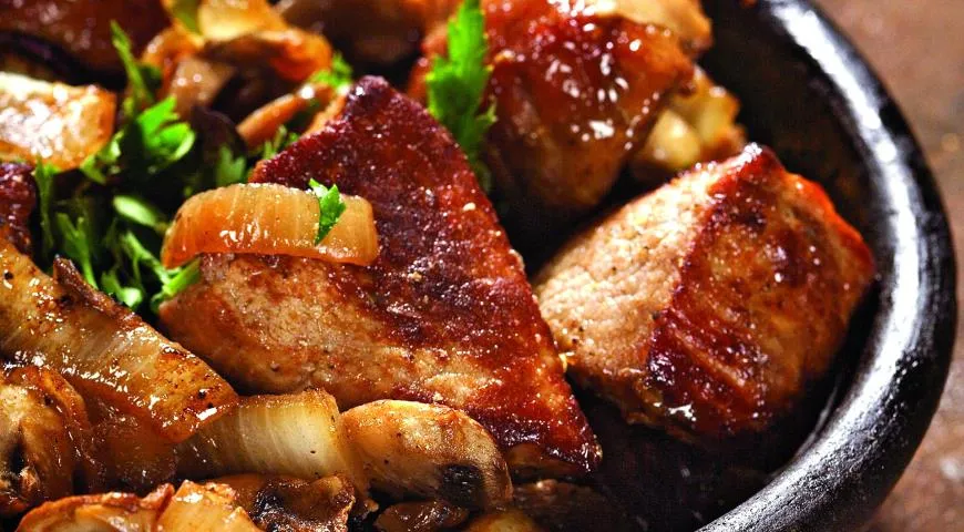 Шашлык из говядины по-мирзаански