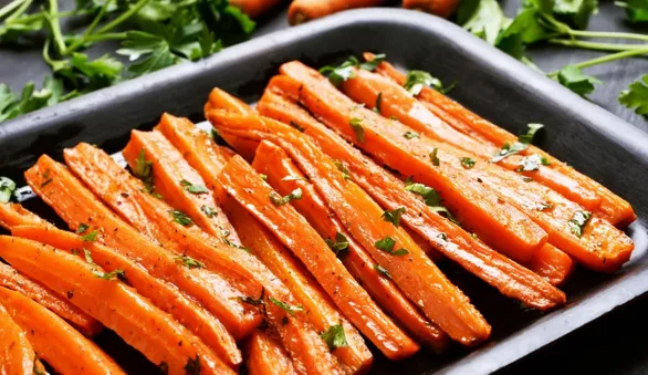 Постная морковь в масле: нарядное и простое украшение вашего стола