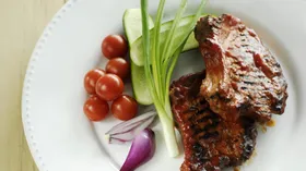 Рецепты с овощами, свининой и соком