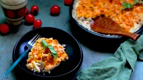 Индейка, запеченная с цветной капустой