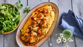 Рецепты с приправами, овощами и креветками