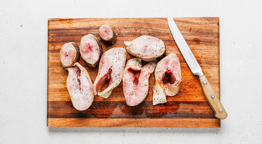 Терпуг, жаренный на сковороде