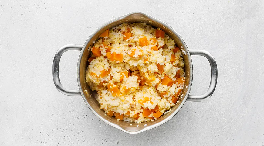 Каша Дружба с тыквой