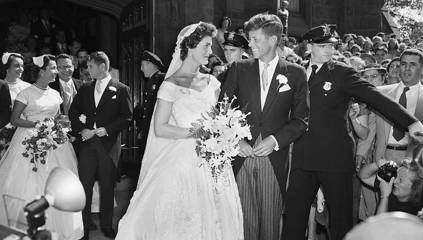 Свадьба Жаклин и Джона Кеннеди, 1953 г.