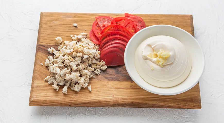 Кабачковый торт с курицей