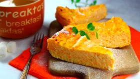 Морковная запеканка с манкой