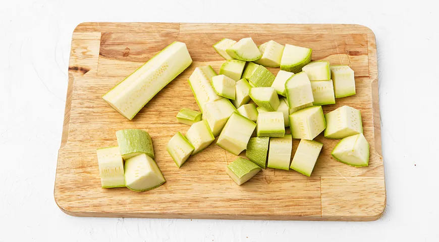 Кабачки с рисом и овощами