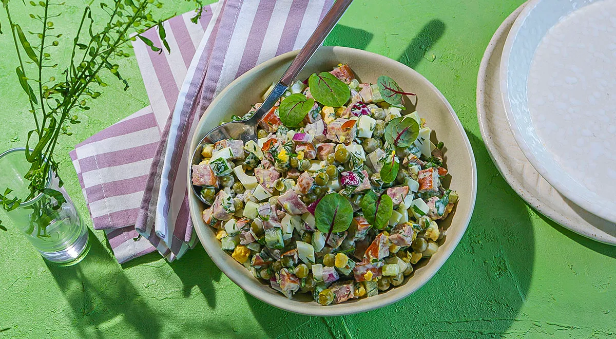 Рецепт салата с краковской колбасой