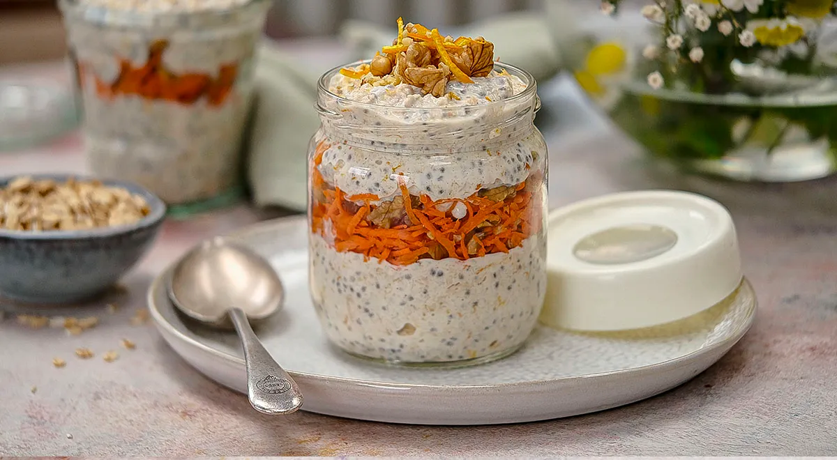 Ночная овсянка «Морковный кекс»