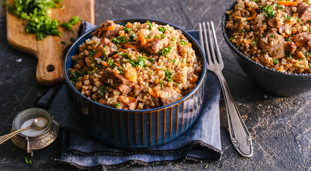 поларис мультиварка рецепты гречка с мясом (99) фото