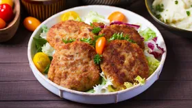 Рубленые котлеты из лосося