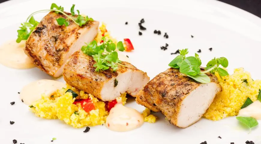 Куриная грудка с булгуром