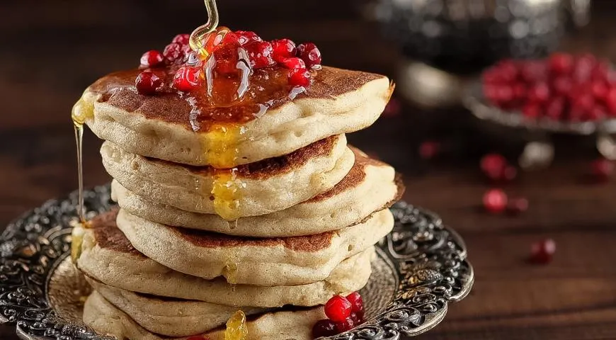 Нежные панкейки из смеси пшеничной и ржаной муки