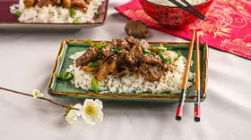 Пулькоги из свинины с рисом