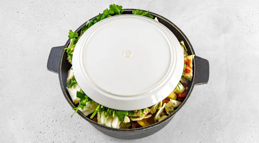 Басма из баранины в казане