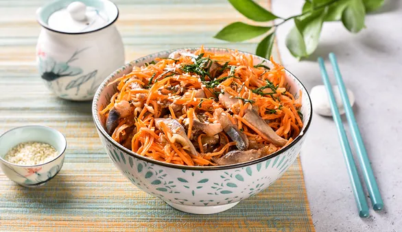 Хе из сельди по-корейски с морковью и луком