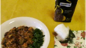 Рецепты с грибами, мясом и бобами
