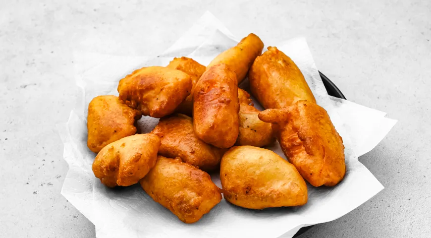 Рыба в луковом кляре