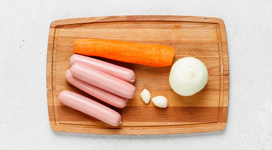 Подлива из сосисок к макаронам