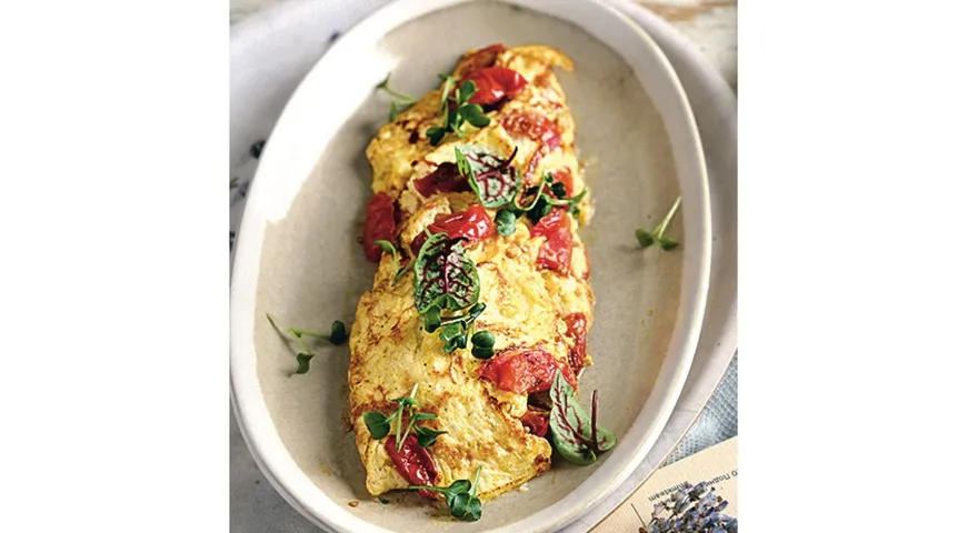 Французский омлет с творожным сыром