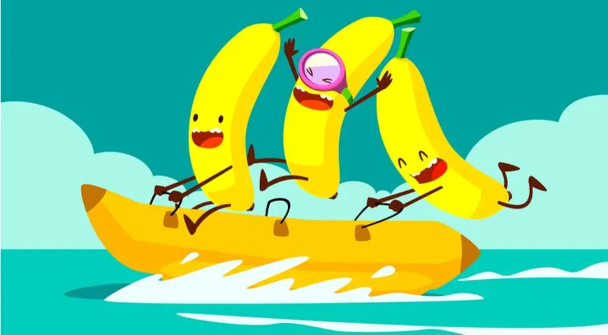 Весёлые бананы на быстром банане