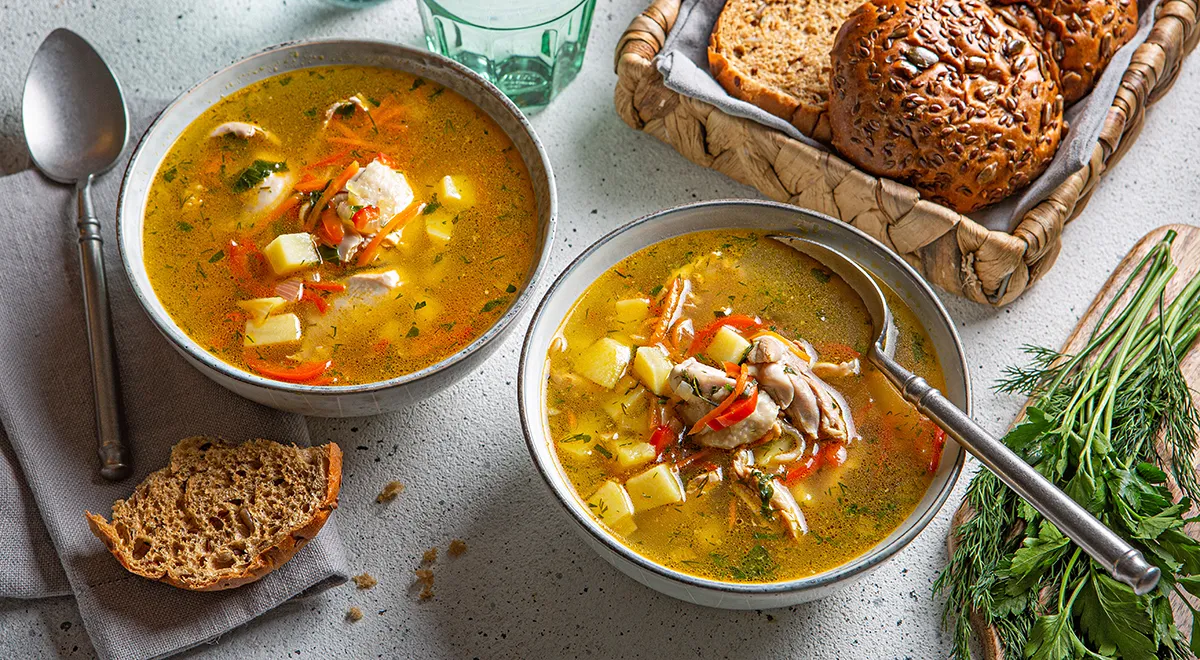 Рецепт супа из куриной голени с картошкой