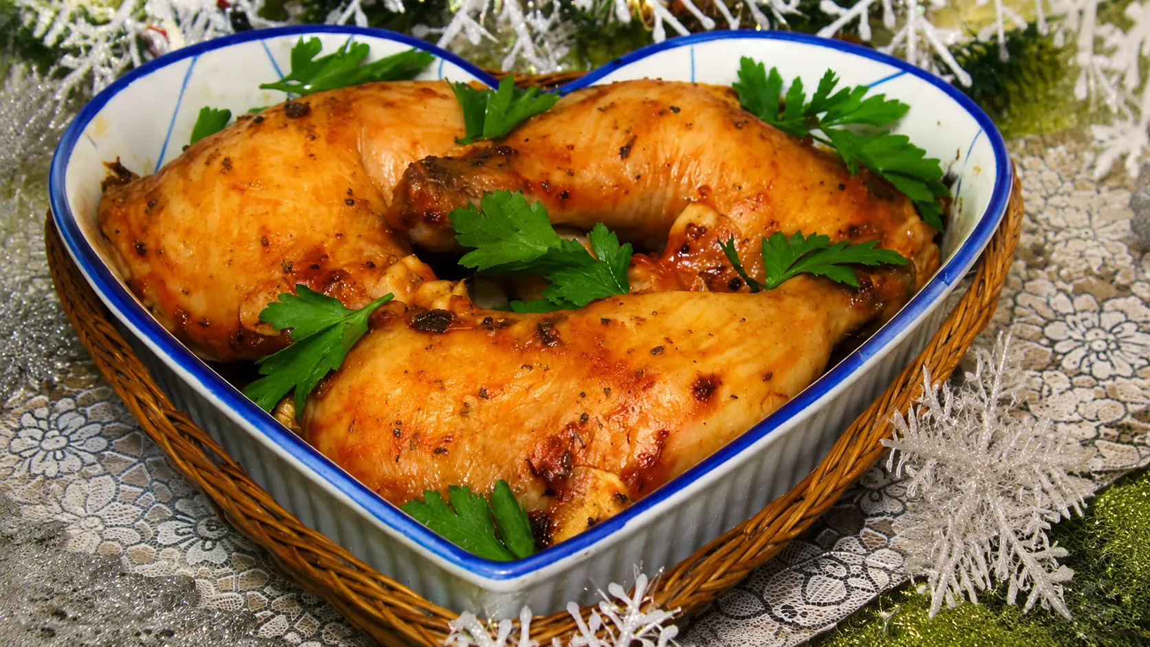 Куриные окорочка, запеченные в кетчупе