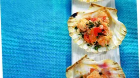 Рецепты с фруктами, хлебом и морепродуктами