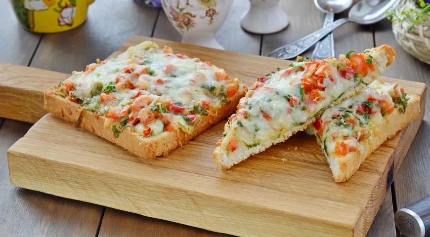 Горячие бутерброды с сыром и овощами от Ольги Стихаревой