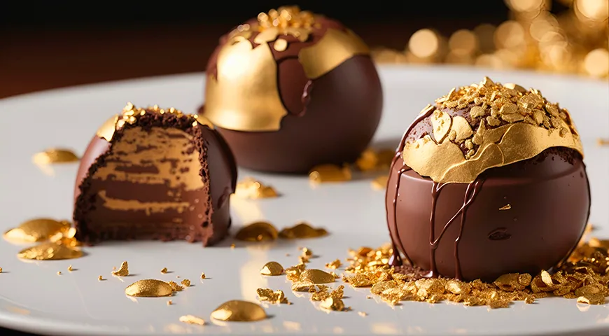 Шоколадный трюфель с начинкой ганаш 