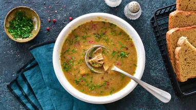 Крем-суп из шампиньонов с пармезаном — рецепт с фото пошагово