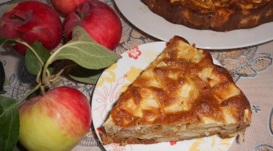 Шарлотка с медом и яблоками без сахара - рецепт с фото пошагово