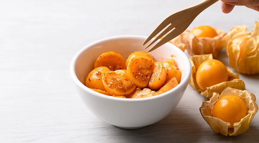Физалис с перцем чили и сахаром