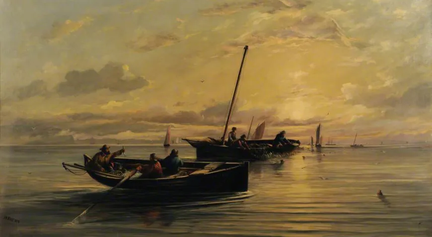 Уильям Мьюир, «Ловля сельди», 1887 г.