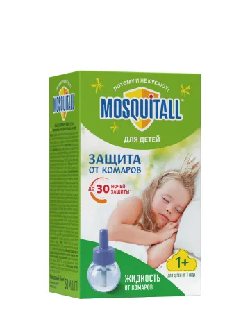 MOSQUITALL - Жидкость 30 ночей Нежная защита для детей от комаров 30 мл
