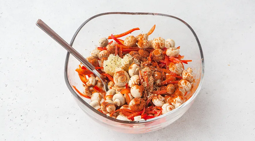 Маринованные шампиньоны по-корейски