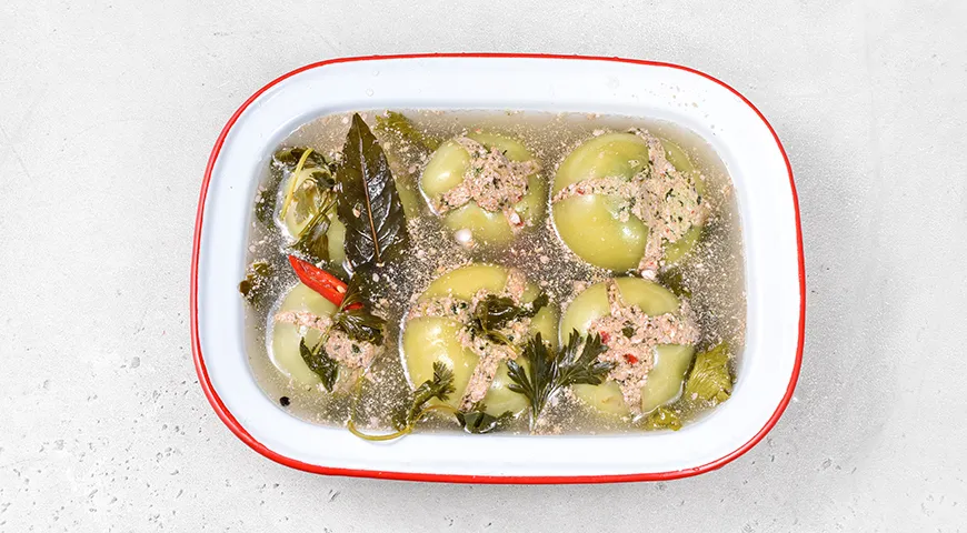 Зеленые помидоры по-грузински