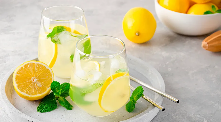 Лимонад с добавлением сахара виноградного жидкого