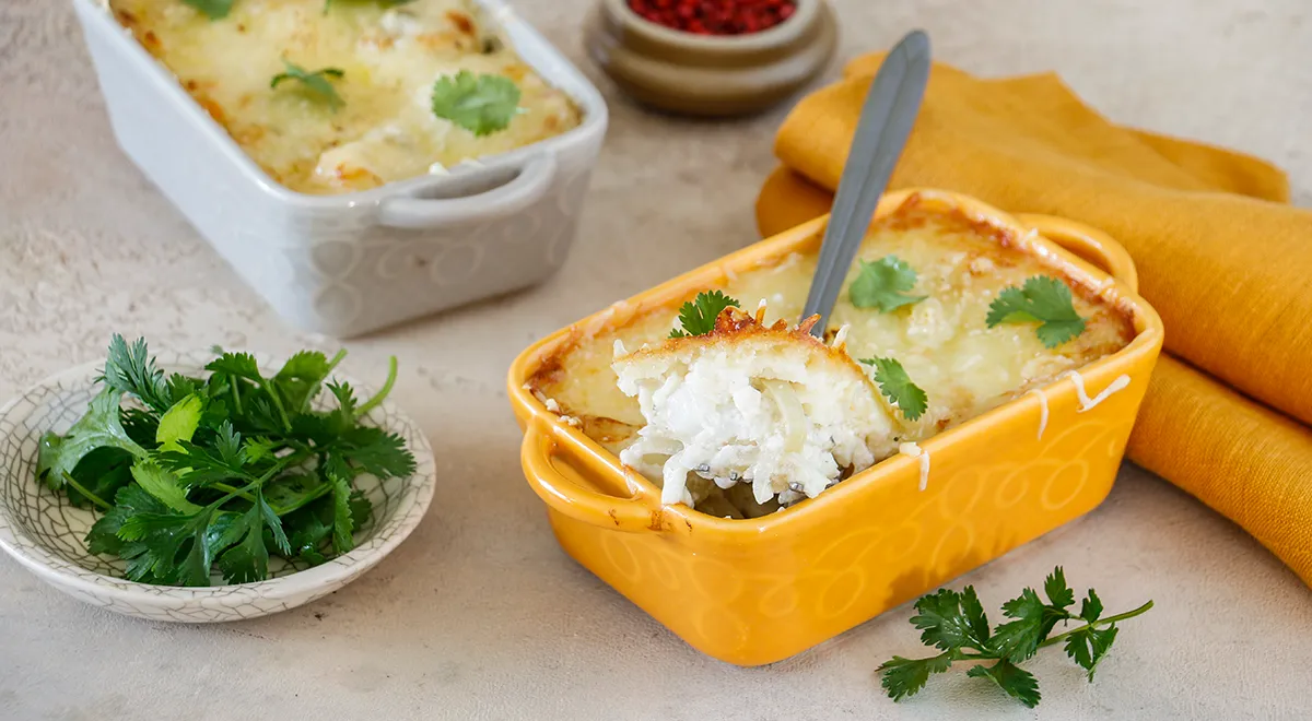 Запеченная треска в духовке под сливочно-сырной корочкой