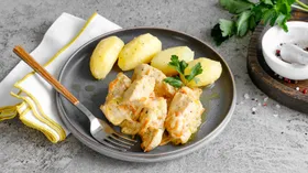 Рецепты с молочной продукцией, мукой пшеничной и индейкой