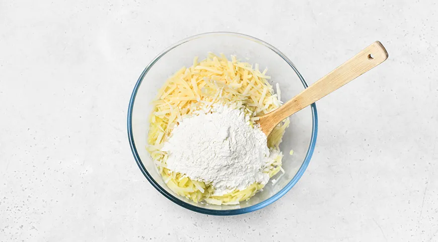 Хашбраун с сыром