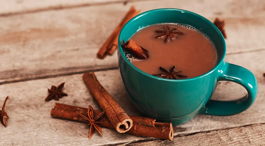 Масала чай с кассией и бадьяном