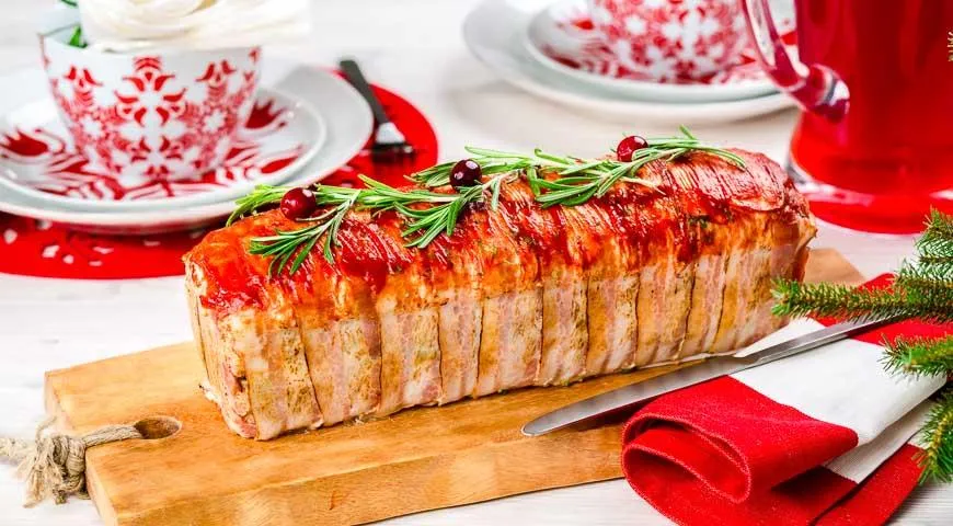 Рецепт террина из мяса птицы с перцем, оливками и ароматизированным вином